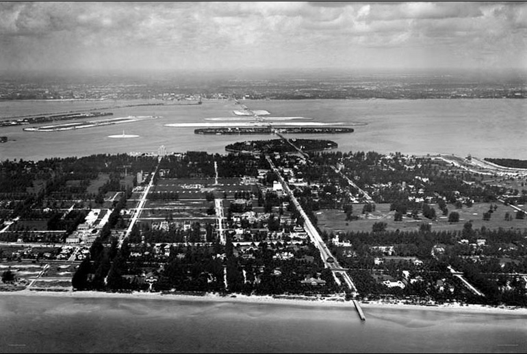 Lincoln Road In South Beach in 1924 rare photo