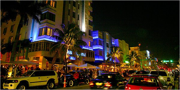 South Beach Miami Beach at Night