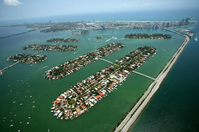 Palm Island Miami Beach Areal View 