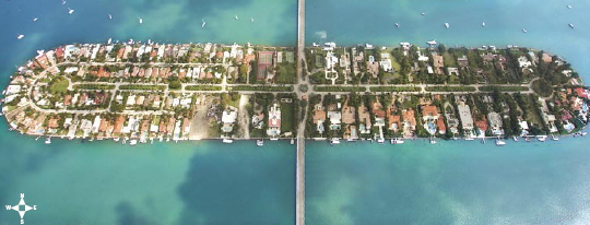 Miami Beach Real Estate - Palm Island Areal View