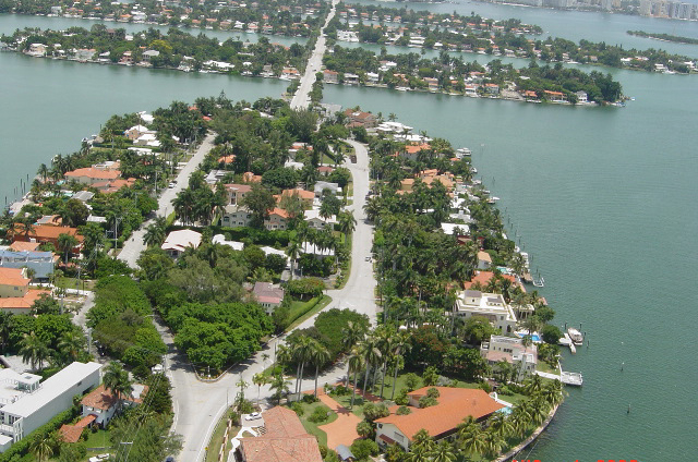 Rare Arial view of the beautiful venetian islands