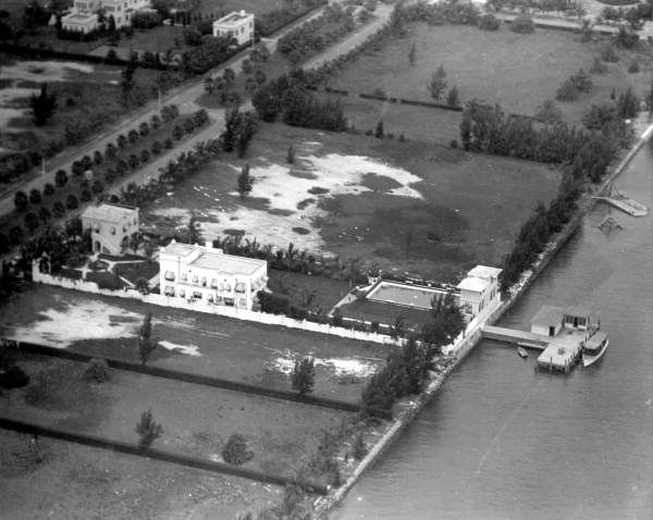 Al Capone's house in 1930 on Palm Island Miami Beach