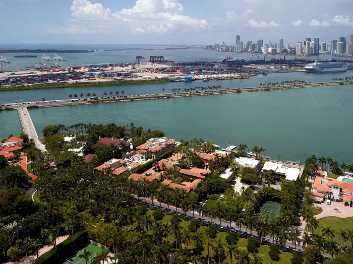 star island view from helicopter